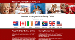 Desktop Screenshot of naughtyolderdatingonline.com