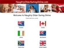 Tablet Screenshot of naughtyolderdatingonline.com